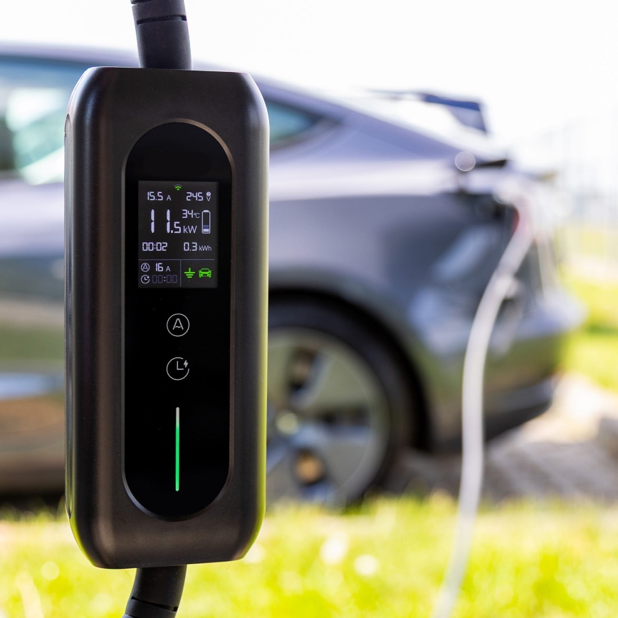 Laadimisjaam elektriautodele Type 2, 5 m, 22 kW, 32 A, IP54, Tuya