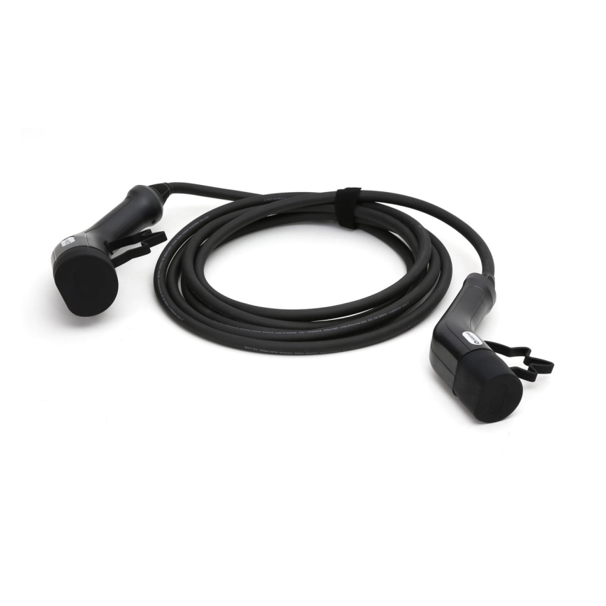 Laadimiskaabel elektriautodele tüüp 2 5m 11kW 16A IP54 must
