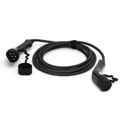 Laadimiskaabel elektriautodele tüüp 2 5m 11kW 16A IP54 must
