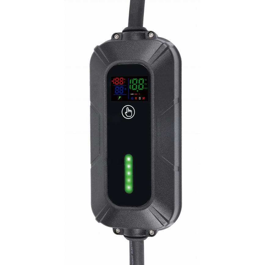 Kaasaskantav laadimisjaam elektriautodele  EV/PHEV AC Tüüp 2 16A/400V 22kW IP55 7m + adapter 230V 3,7kW + ümbris