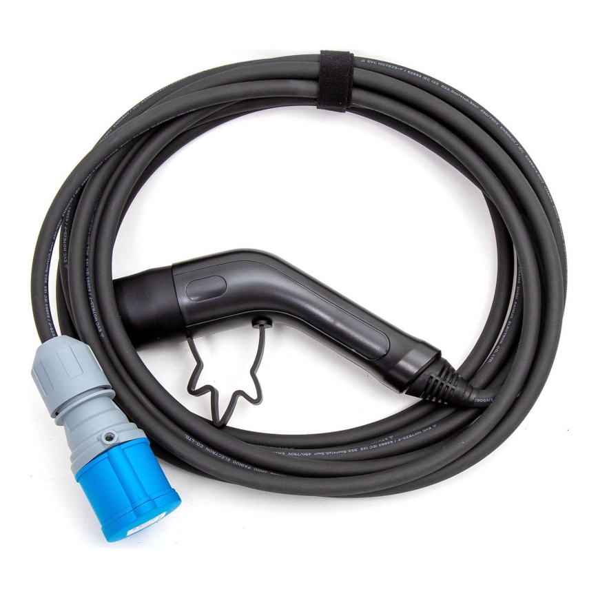 Laadimiskaabel elektriautodele tüüpi 2, 7 m, 3,6 kW, 16 A