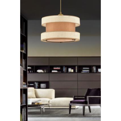 Läbipaisteline HALO 1xE27/60W/230V pruun/krem