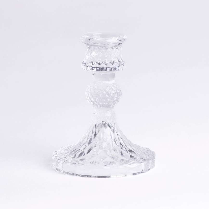 Läbipaistev küünlahoidja 10,5 cm