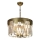 Läbipaistva luster CRYSTALLINE 6xE27/40W/230V pronks