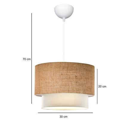 Läbivoolik AYD 1xE27/15W/230V beež/valge