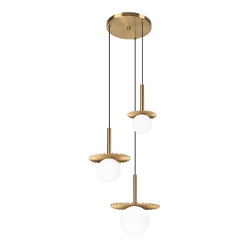 Läbivoolu lühter CHITA 3xG9/5W/230V kuldne