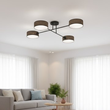 Lae külge kinnitatav lühter MAGA 4xE14/10W/230V pruun