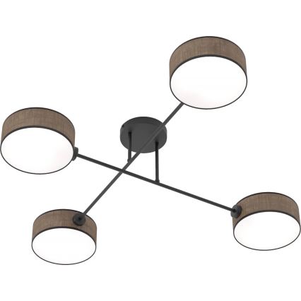 Lae külge kinnitatav lühter MAGA 4xE14/10W/230V pruun