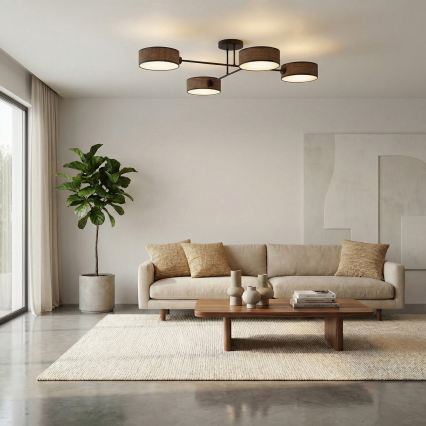 Lae külge kinnitatav lühter MAGA 4xE14/10W/230V pruun