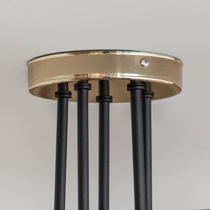 Lae külge kinnitatav lühter OXFORD 5xE27/15W/230V kuldne/must