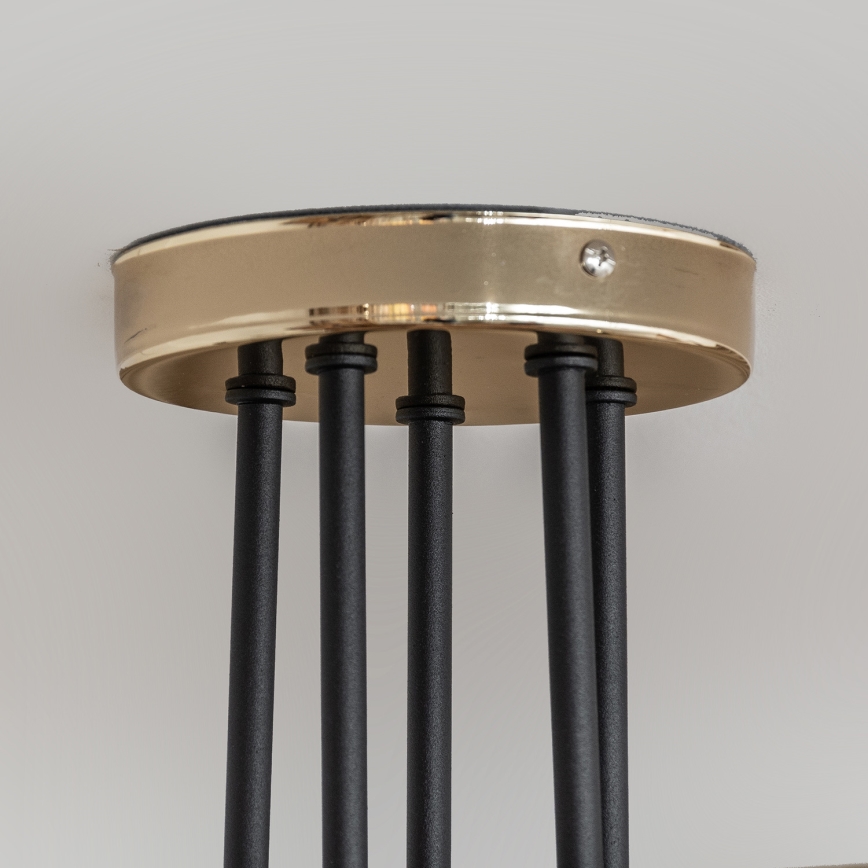 Lae külge kinnitatav lühter OXFORD 5xE27/15W/230V kuldne/must