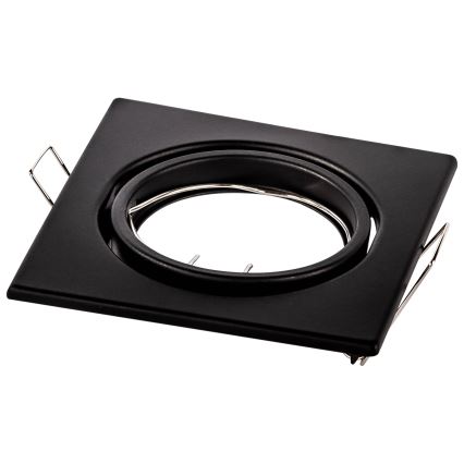 Lae sisse paigaldatav valgusti 1xGU10/MR16/10W/230V 9x9 cm must