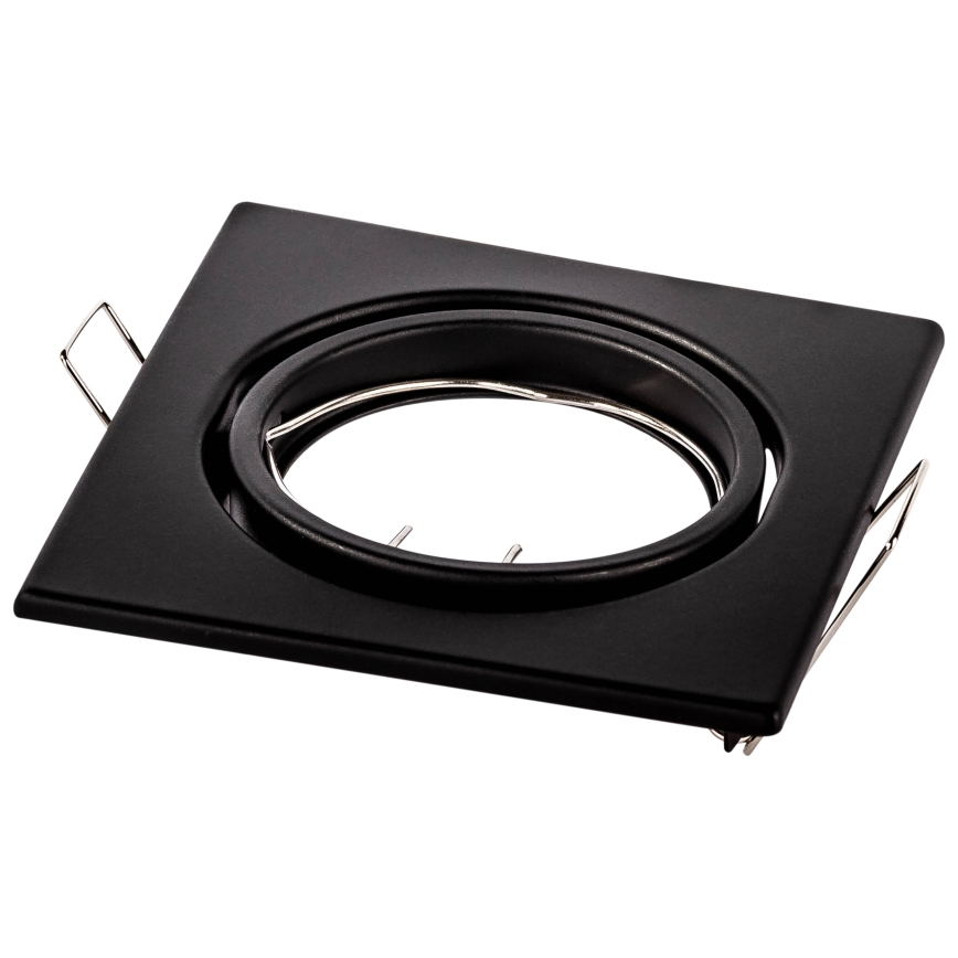Lae sisse paigaldatav valgusti 1xGU10/MR16/10W/230V 9x9 cm must