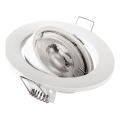 Lae sisse paigaldatav valgusti 1xGU10/MR16/10W/230V, läbimõõt 9 cm, valge