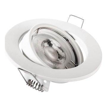 Lae sisse paigaldatav valgusti 1xGU10/MR16/10W/230V, läbimõõt 9 cm, valge