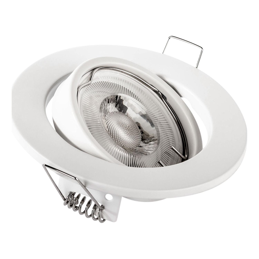 Lae sisse paigaldatav valgusti 1xGU10/MR16/10W/230V, läbimõõt 9 cm, valge