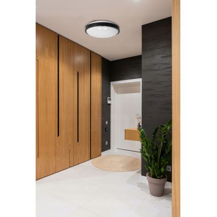 Laelamp 2xE27/40W/230V, läbimõõt 29,5 cm, must