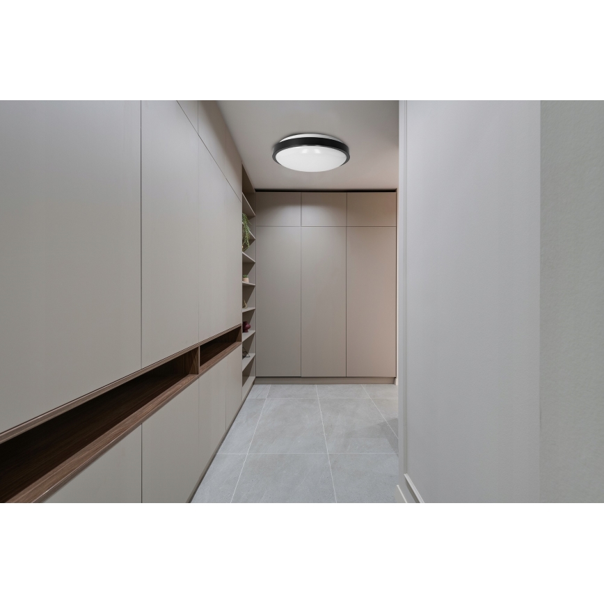 Laelamp 2xE27/40W/230V, läbimõõt 29,5 cm, must