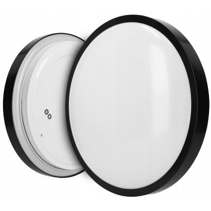 Laelamp 2xE27/40W/230V, läbimõõt 29,5 cm, must