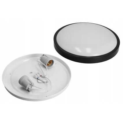 Laelamp 2xE27/40W/230V, läbimõõt 29,5 cm, must