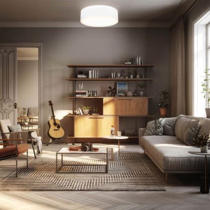 Laelamp 2xE27/40W/230V läbimõõt 38 cm valge