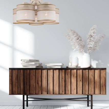 Seinapealne lühter ANDREA 5xE27/60W/230V pöök