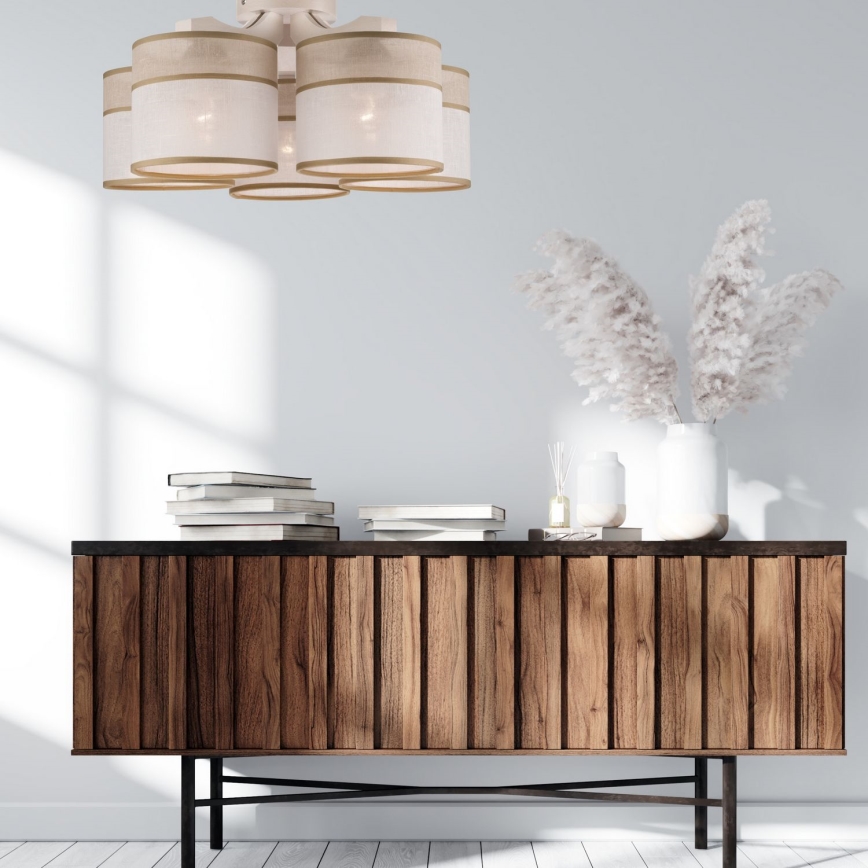 Seinapealne lühter ANDREA 5xE27/60W/230V pöök