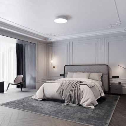 Laelamp liikumis- ja hämarustuvastusega CLEO 3xE27/24W/230V, läbimõõt 40 cm, hall