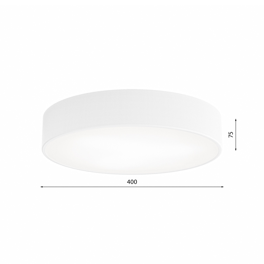 Laelamp CLEO liikumis- ja hämaruseanduriga, 3xE27/24W/230V, Ø 40 cm, valge