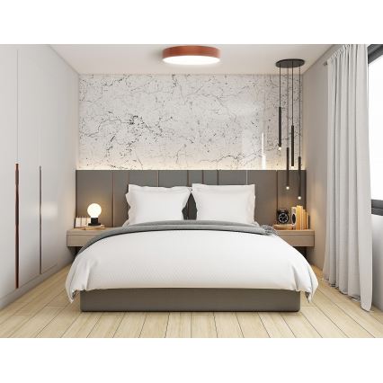 Laevalgusti liikumis- ja hämarussensoriga CLEO 6xE27/24W/230V, läbimõõt 80 cm, vaskse viimistlusega