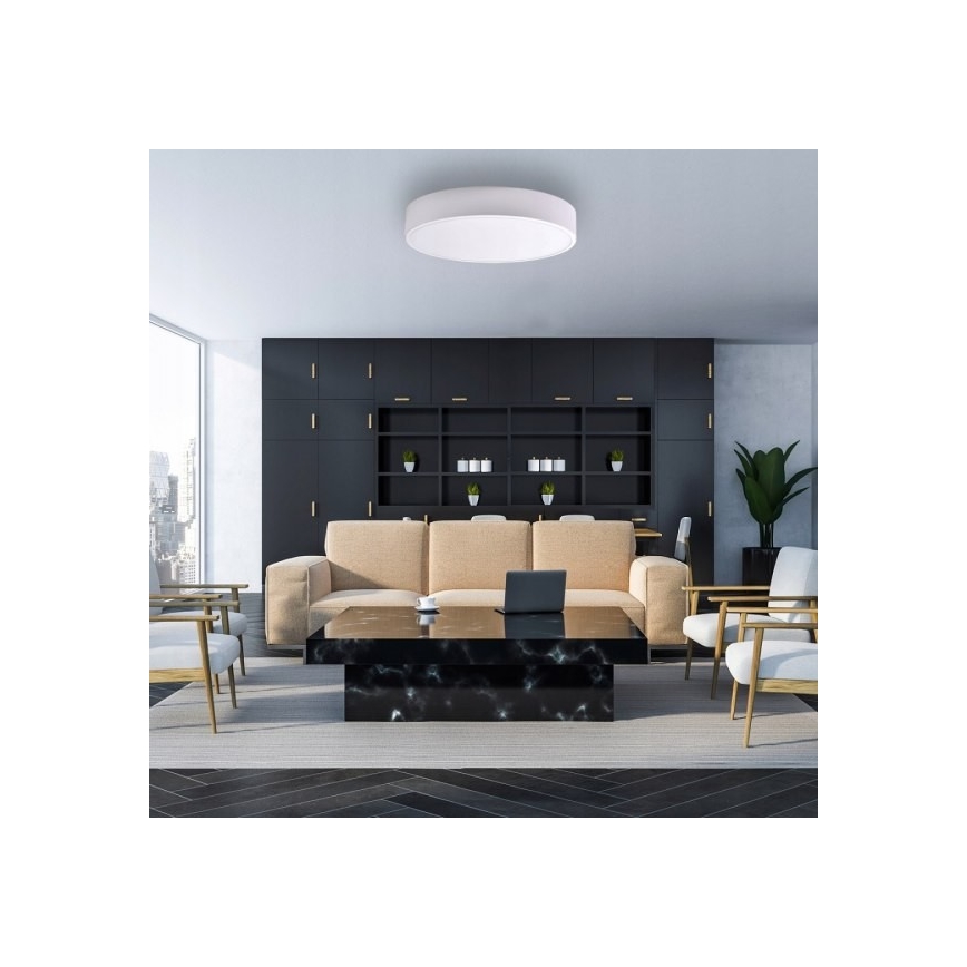 Laevalgusti CLEO liikumis- ja hämarusanduriga 6xE27/24W/230V, läbimõõt 80 cm, valge