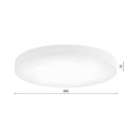 Laevalgusti CLEO liikumis- ja hämarusanduriga 6xE27/24W/230V, läbimõõt 80 cm, valge