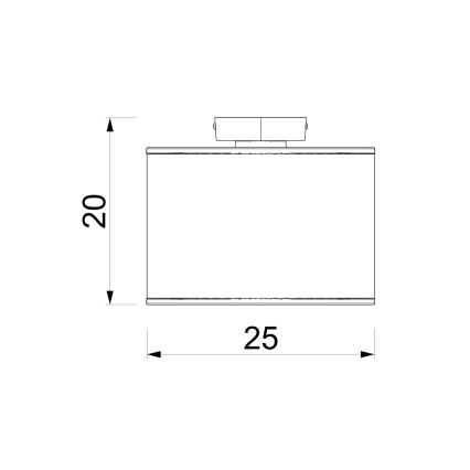 Laelamp ARDEN, 1xE27/15W/230V, läbimõõt 25 cm, sinine