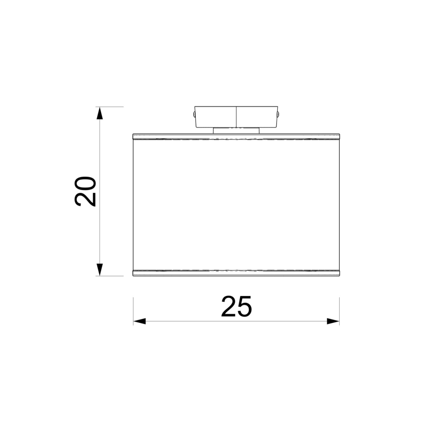 Laelamp ARDEN 1xE27/15W/230V Ø 25 cm, valge