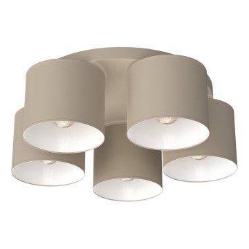 Laelamp ARDEN 5×E27/15 W/230 V, Ø 44 cm, beež