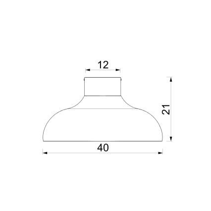 Laelamp BASCA 1×E27, 15 W, 230 V, Ø 40 cm, pruun