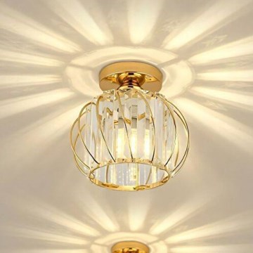 Laelamp BELLA 1xE27/40W/230V, läbimõõt 20 cm, kuldne