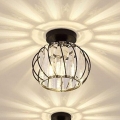 Laelamp BELLA, 1xE27/40W/230V, läbimõõt 20 cm, must