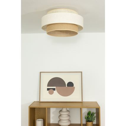 Laelamp BOHO 1xE27/60W/230V läbimõõt 40 cm valge/juut