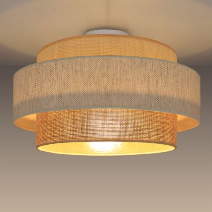 Laelamp BOHO 1xE27/60W/230V läbimõõt 40 cm valge/juut