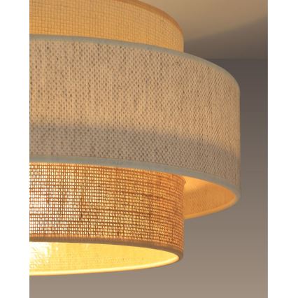 Laelamp BOHO 1xE27/60W/230V läbimõõt 40 cm valge/juut