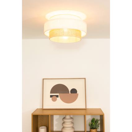 Laelamp BOHO 1xE27/60W/230V läbimõõt 40 cm valge/juut