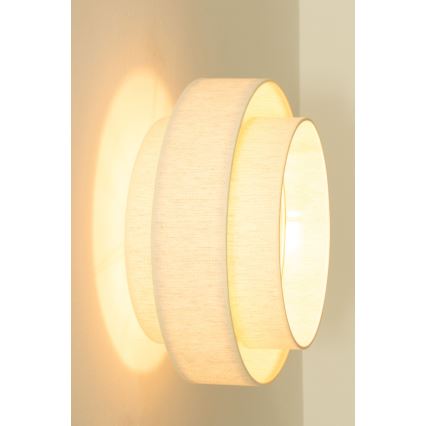 Laelamp BOHO 1xE27/60W/230V Ø 40 cm valge