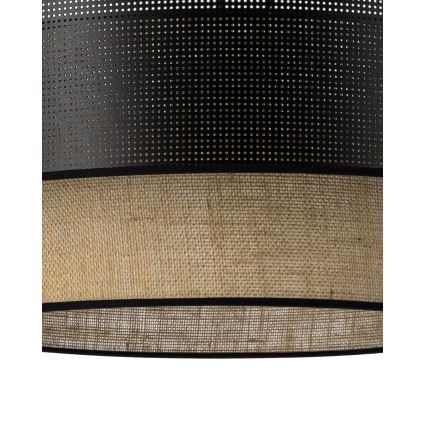 Laelamp BORHO 1xE27/60W/230V läbimõõt 50 cm must/juut