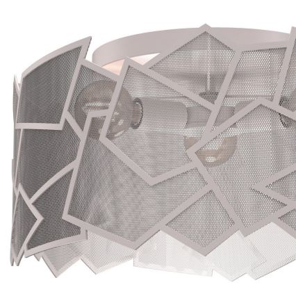 Laelamp CAMO 3xE27/15W/230V, läbimõõt 49,5 cm, beež