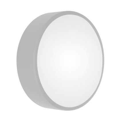 Laelamp liikumis- ja hämarussensoriga CLEO 2xE27/24W/230V läbimõõt 30 cm hall