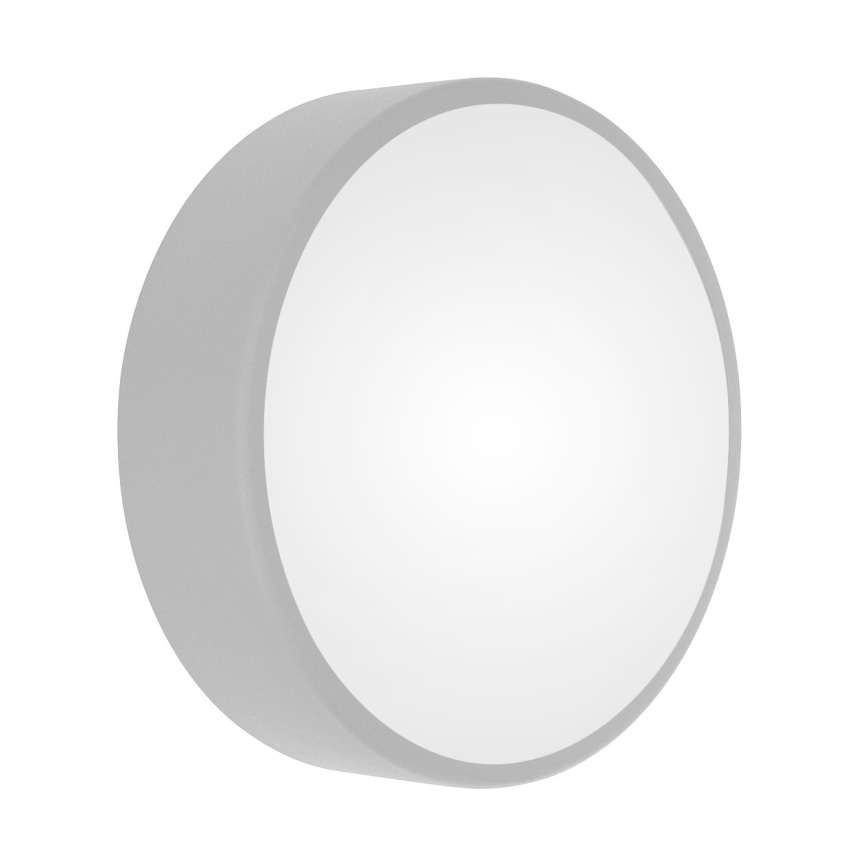 Laelamp liikumis- ja hämarussensoriga CLEO 2xE27/24W/230V läbimõõt 30 cm hall