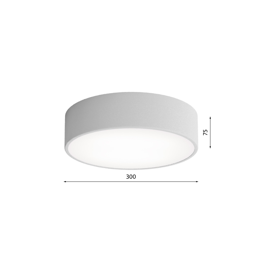 Laelamp liikumis- ja hämarussensoriga CLEO 2xE27/24W/230V läbimõõt 30 cm hall
