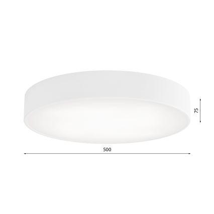 Laelamp CLEO liikumis- ja hämarusanduriga 4xE27/24W/230V, läbimõõt 50 cm, valge