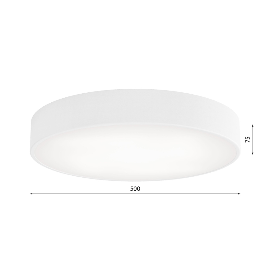 Laelamp CLEO liikumis- ja hämarusanduriga 4xE27/24W/230V, läbimõõt 50 cm, valge